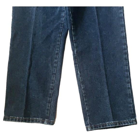 Wrangler Blues WB101AD Size 12 x 34 Relaxed Fit Blue Jeans Dark Wash Women's - Picture 4 of 13